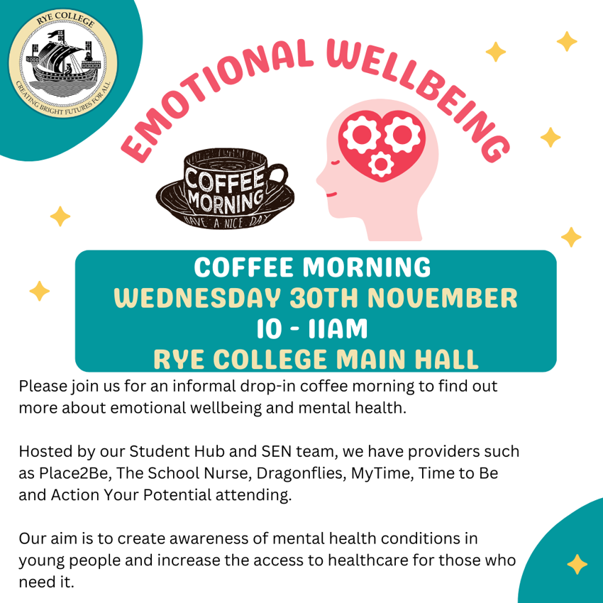 Image of Emotional Wellbeing Coffee Morning 