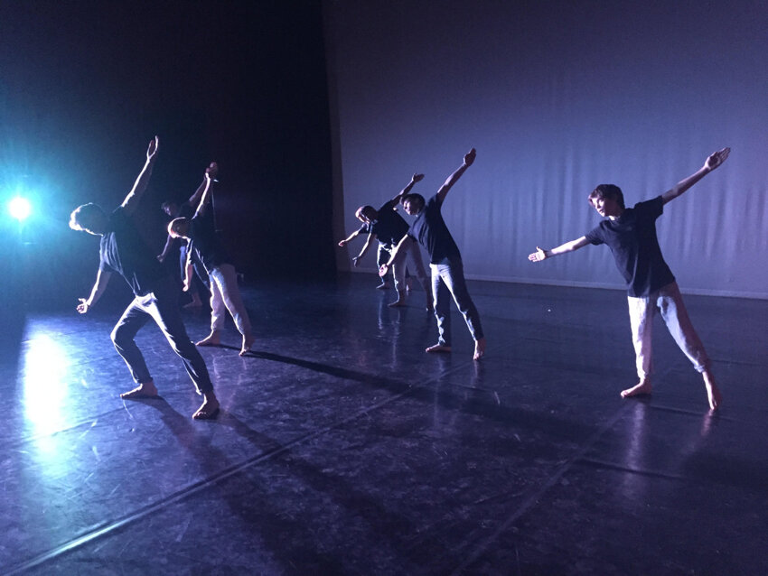Image of Boys Dance Company perform at Brighton University